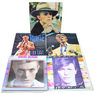 Lot 119 - Eleven David Bowie LP and 12" vinyl records including The Beat Goes On