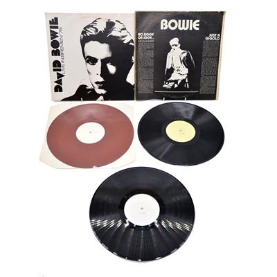 Lot 121 - David Bowie LP vinyl records, six unofficial release pressings including Glasgow 1978