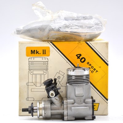 Lot 440 - Irvine 40 sport MK II engine with silencer, boxed