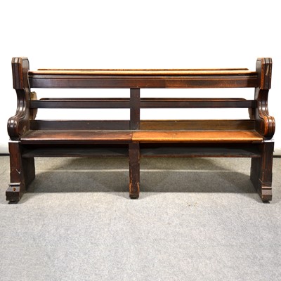 Lot 445 - Victorian oak choir stall