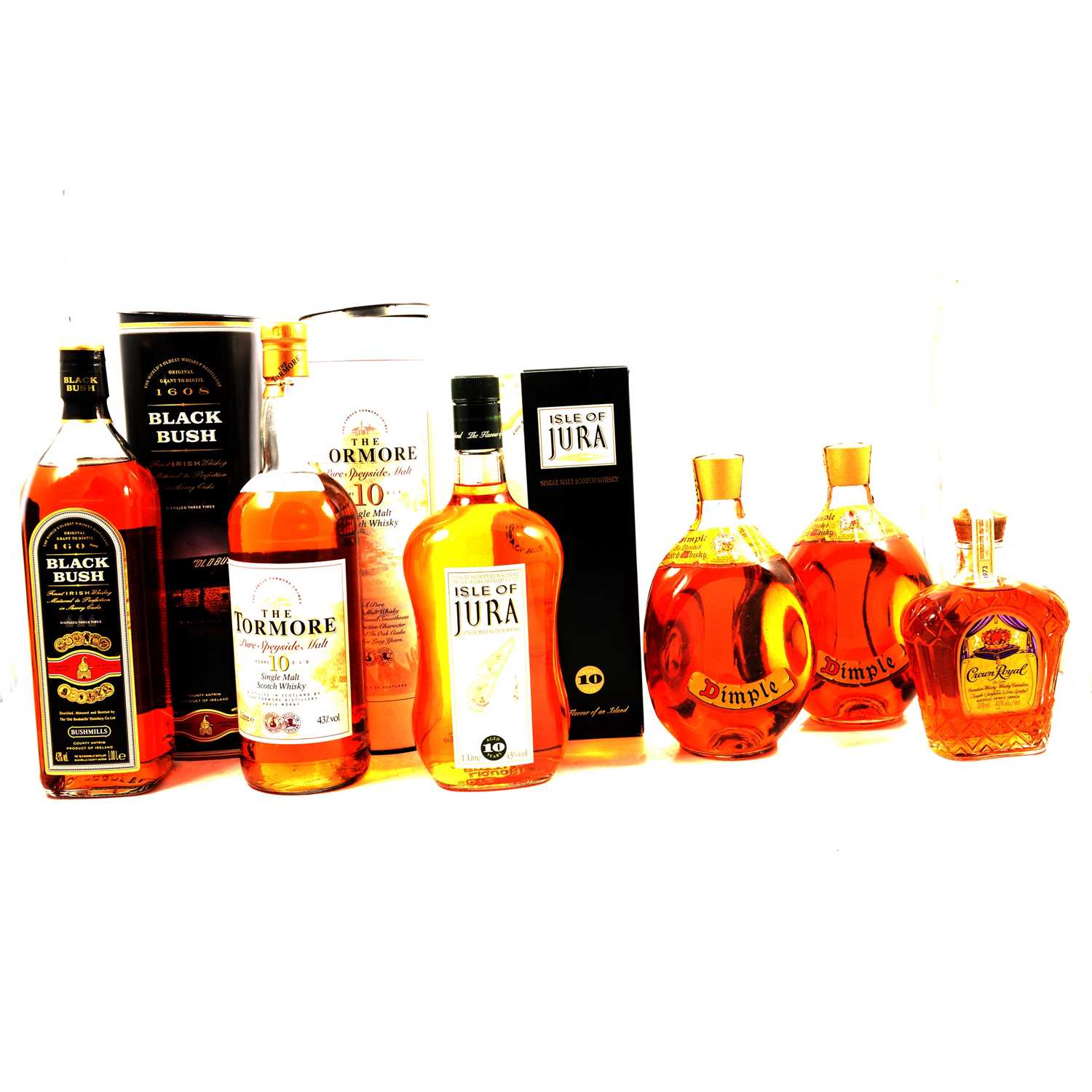 Lot 251 - Six bottles of assorted whisky