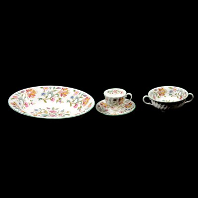 Lot 91 - Minton dinner and coffee service, Haddon Hall pattern