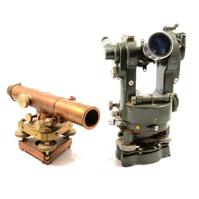 Lot 158 - Stanley theodolite and another by Hilger Watts