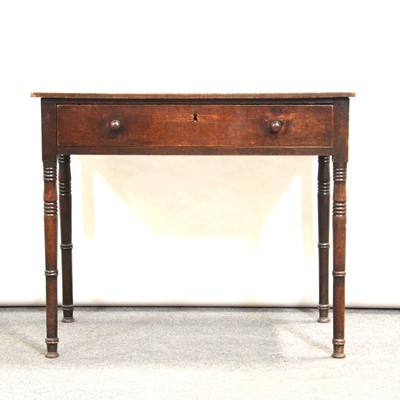 Lot 462 - George III mahogany side table