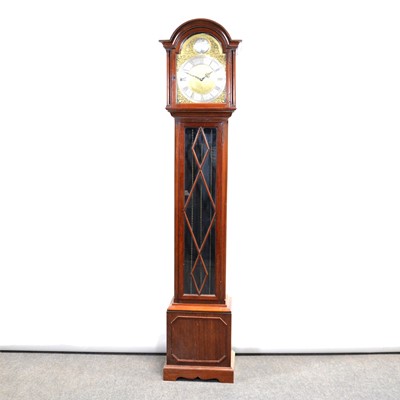 Lot 414 - Modern mahogany longcase clock