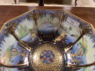 Lot 535 - Daisy Makeig-Jones for Wedgwood, a Fairyland lustre octagonal bowl