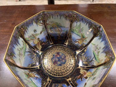 Lot 535 - Daisy Makeig-Jones for Wedgwood, a Fairyland lustre octagonal bowl