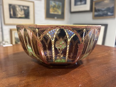 Lot 535 - Daisy Makeig-Jones for Wedgwood, a Fairyland lustre octagonal bowl