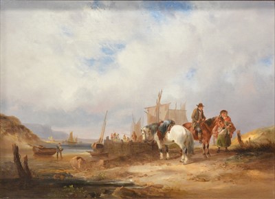 Lot 346 - William Shayer, Unloading the catch