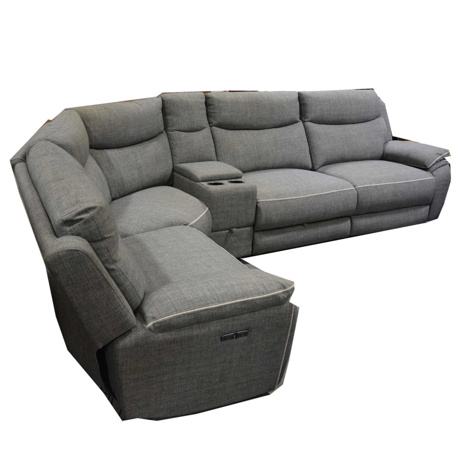 Lot 464 Contemporary corner sofa,