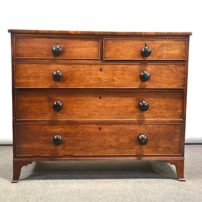 Lot 504 - George III mahogany chest of drawers