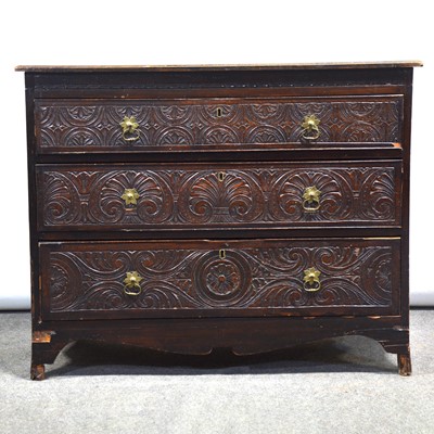 Lot 518 - Oak chest of drawers