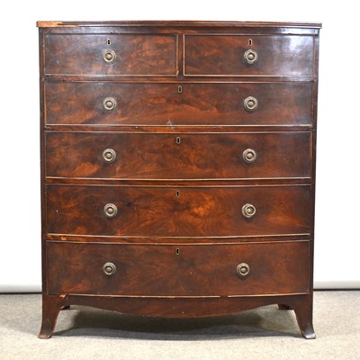 Lot 503 - Victorian mahogany bowfront chest of drawers