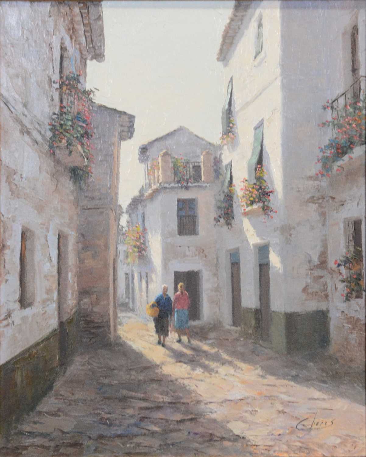 Lot 380 - Manuel Cuberos, Spanish Street Scene