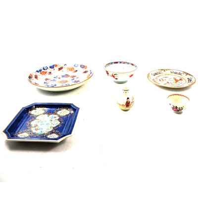 Lot 92 - Chinese polychrome dish and other ceramics