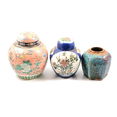 Lot 96 - Quantity of Chinese ginger jars