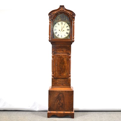 Lot 425 - Mahogany longcase clock