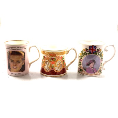 Lot 48 - Two boxes of late 20th century Royal Commemorative  mugs