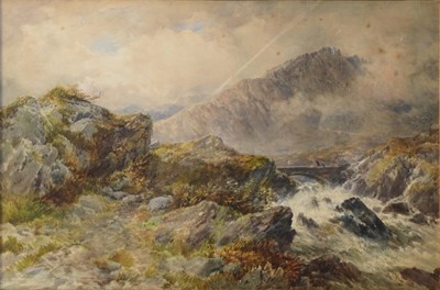 Lot 344 - James William Whittaker, Welsh mountain landscape