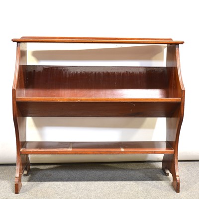 Lot 468 - Edwardian walnut bookrack