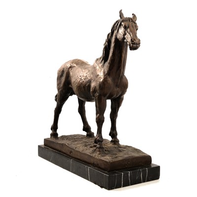 Lot 119 - Contemporary, bronze sculpture of a racehorse