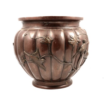 Lot 192 - Japanese bronze jardiniere