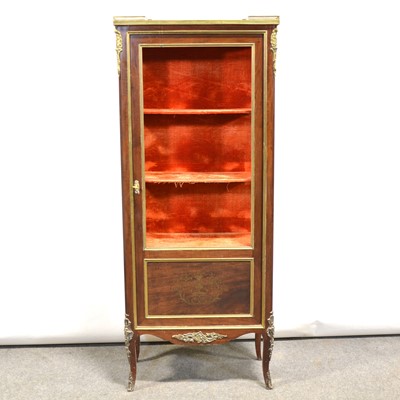 Lot 473 - French walnut vitrine