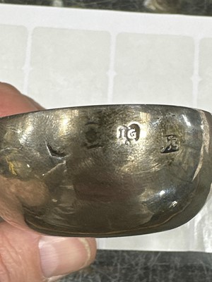 Lot 197 - George II(?) silver pap boat