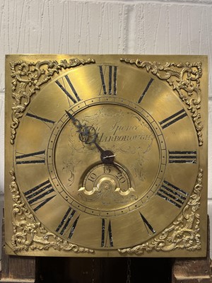 Lot 424 - Oak longcase clock, John Spence, Market Harborough