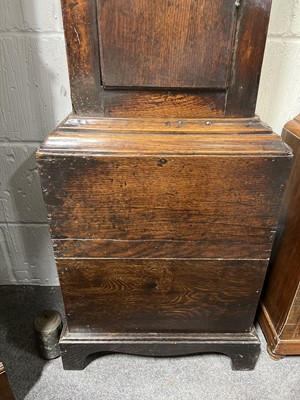 Lot 424 - Oak longcase clock, John Spence, Market Harborough