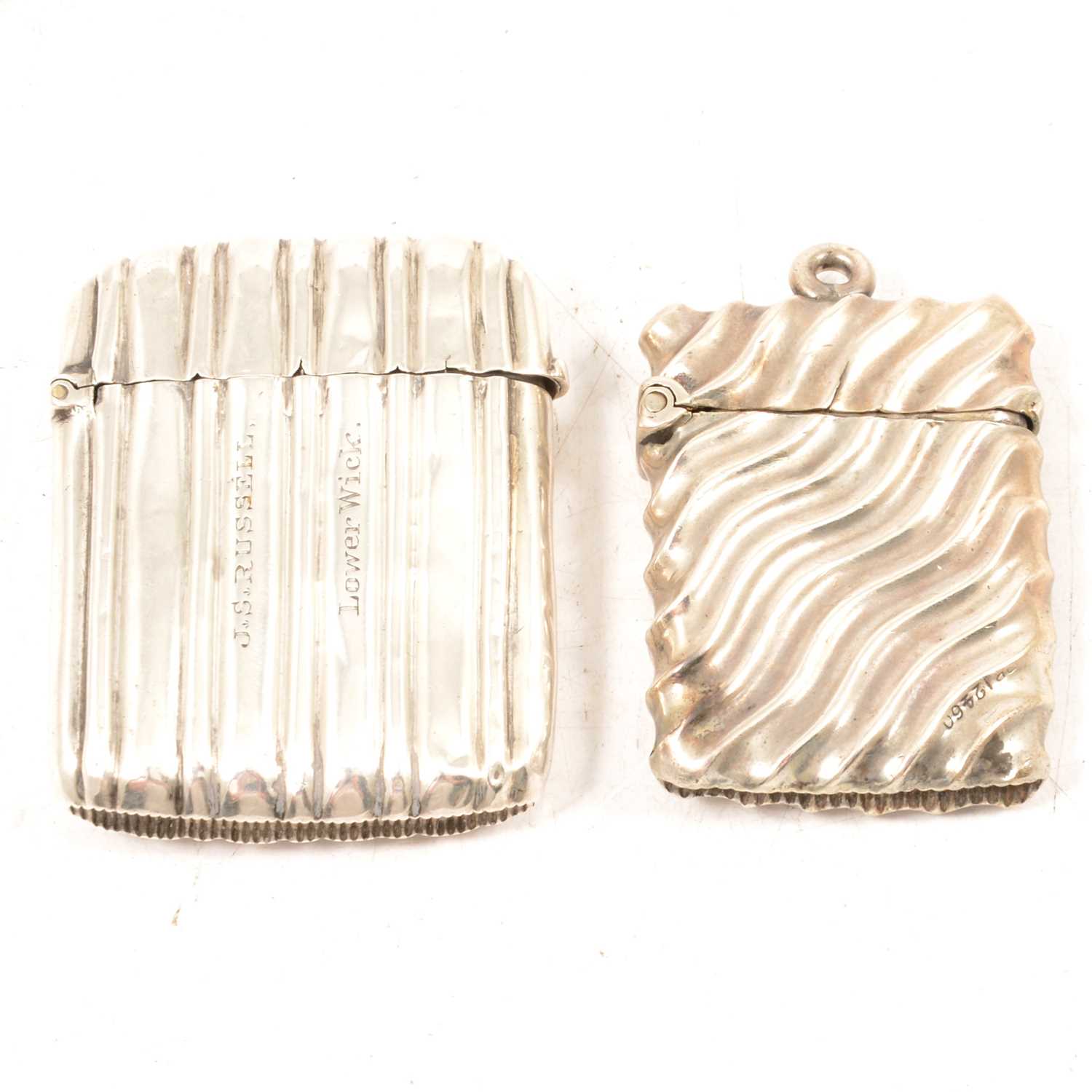 Lot 280 - Two silver vesta cases