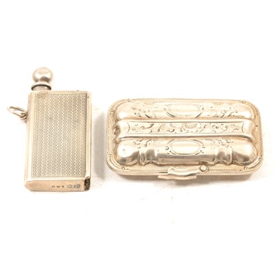 Lot 270 - Victorian silver vesta case and a silver lighter