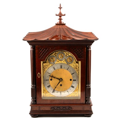 Lot 166 - Victorian mahogany bracket clock