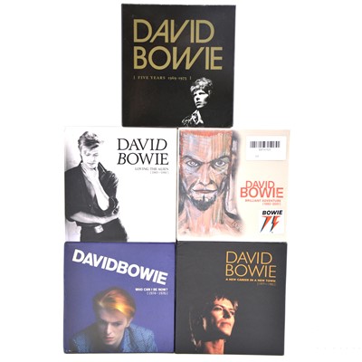 Lot 233 - David Bowie CD sets, five including Five Years 1969-1973 etc