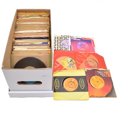 Lot 124 - One box of 7" singles, mostly Pop and Rock.