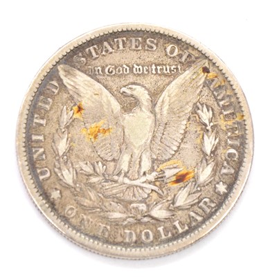 Lot 128 - An American silver dollar 1881.