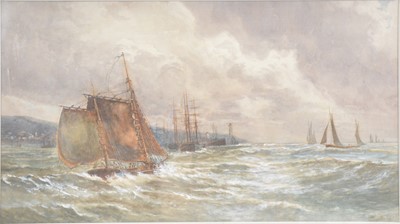 Lot 290 - Albert H Findley, Shipping off the coast