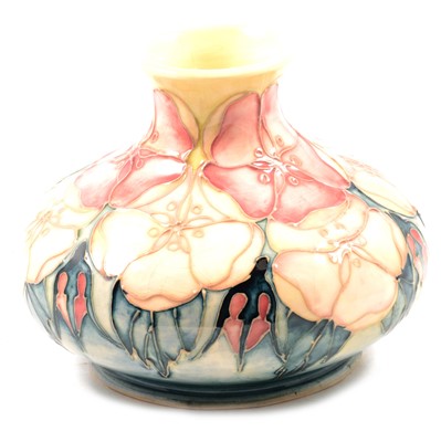 Lot 12 - Sally Tuffin for Moorcroft, a Limited edition vase in the Tudor Rose design.