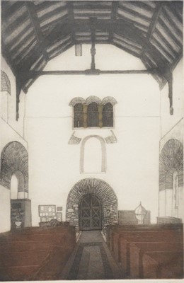 Lot 360 - Claira Connolly,  Brixworth Church, pair of Limited Edition prints