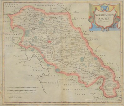 Lot 323 - Robert Morden, Northamptonshire, map