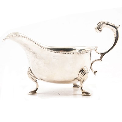 Lot 253 - Silver sauceboat