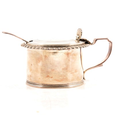 Lot 251 - William IV silver drum mustard