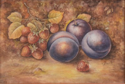 Lot 300 - James Skerrett, Still life and another fruit study