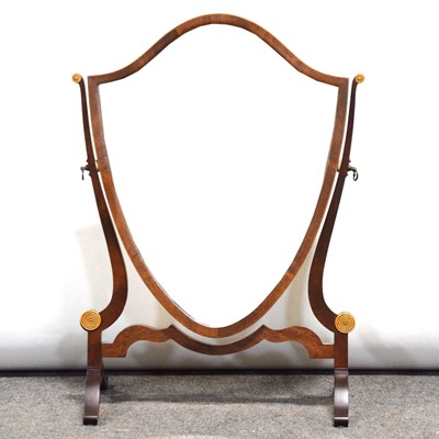 Lot 507 - Edwardian mahogany toilet mirror