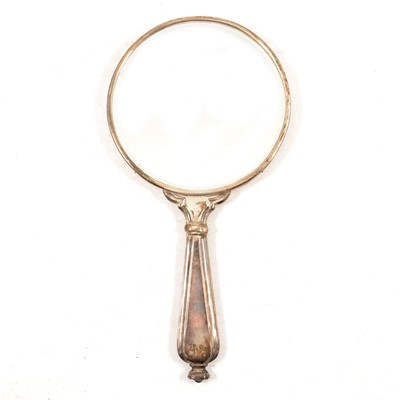 Lot 252 - Silver-backed hand mirror