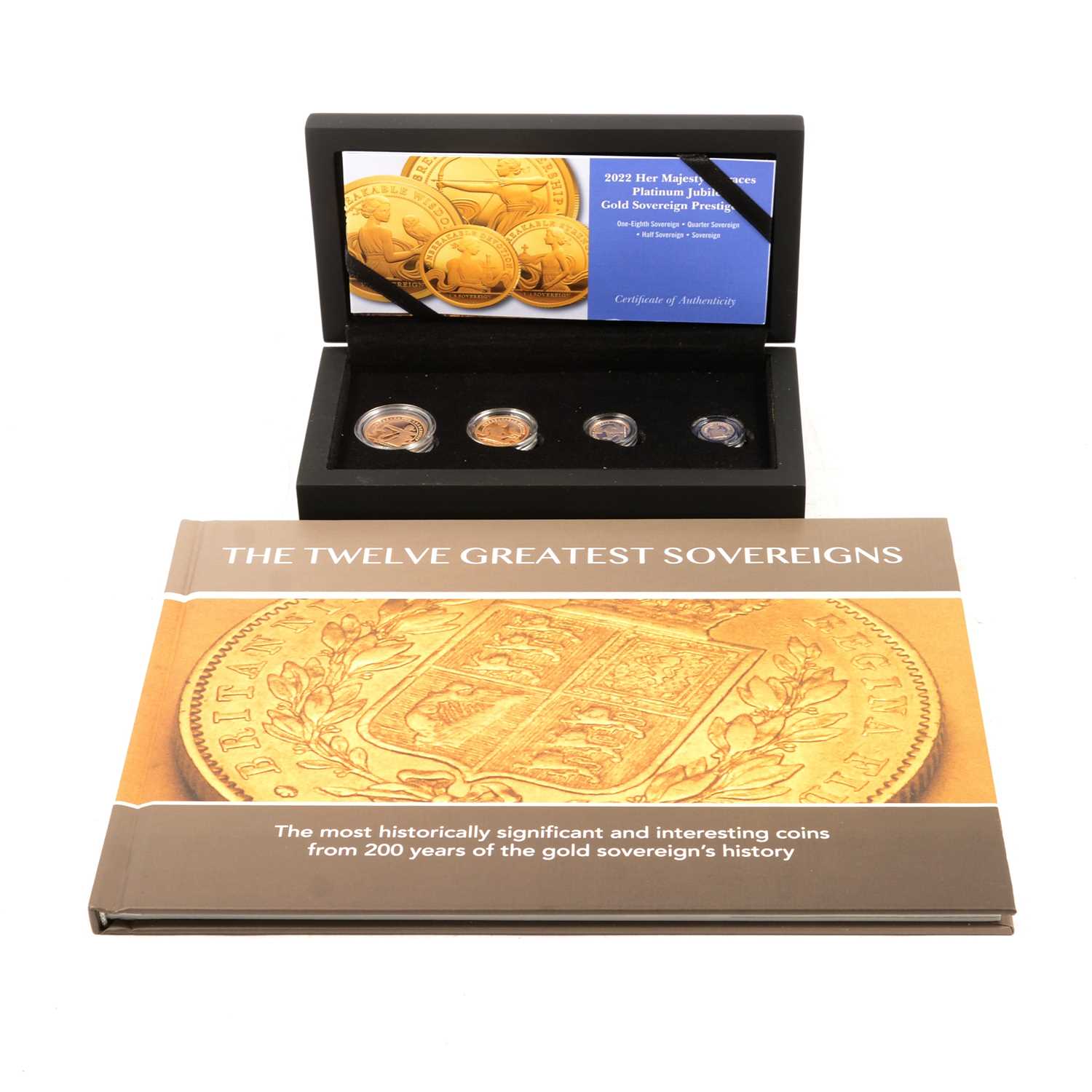 Lot 252 - Her Majesty's Graces Platinum Jubilee Gold Sovereign Prestige Set, and collectors' book.