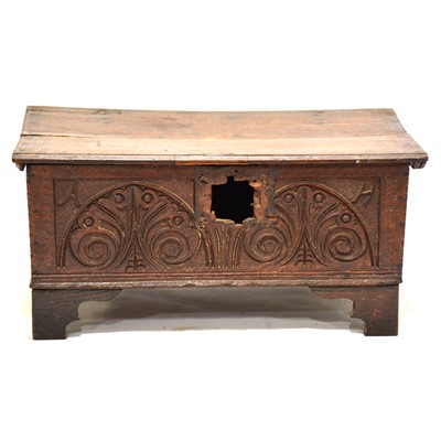 Lot 590 - Oak bible box, 18th Century