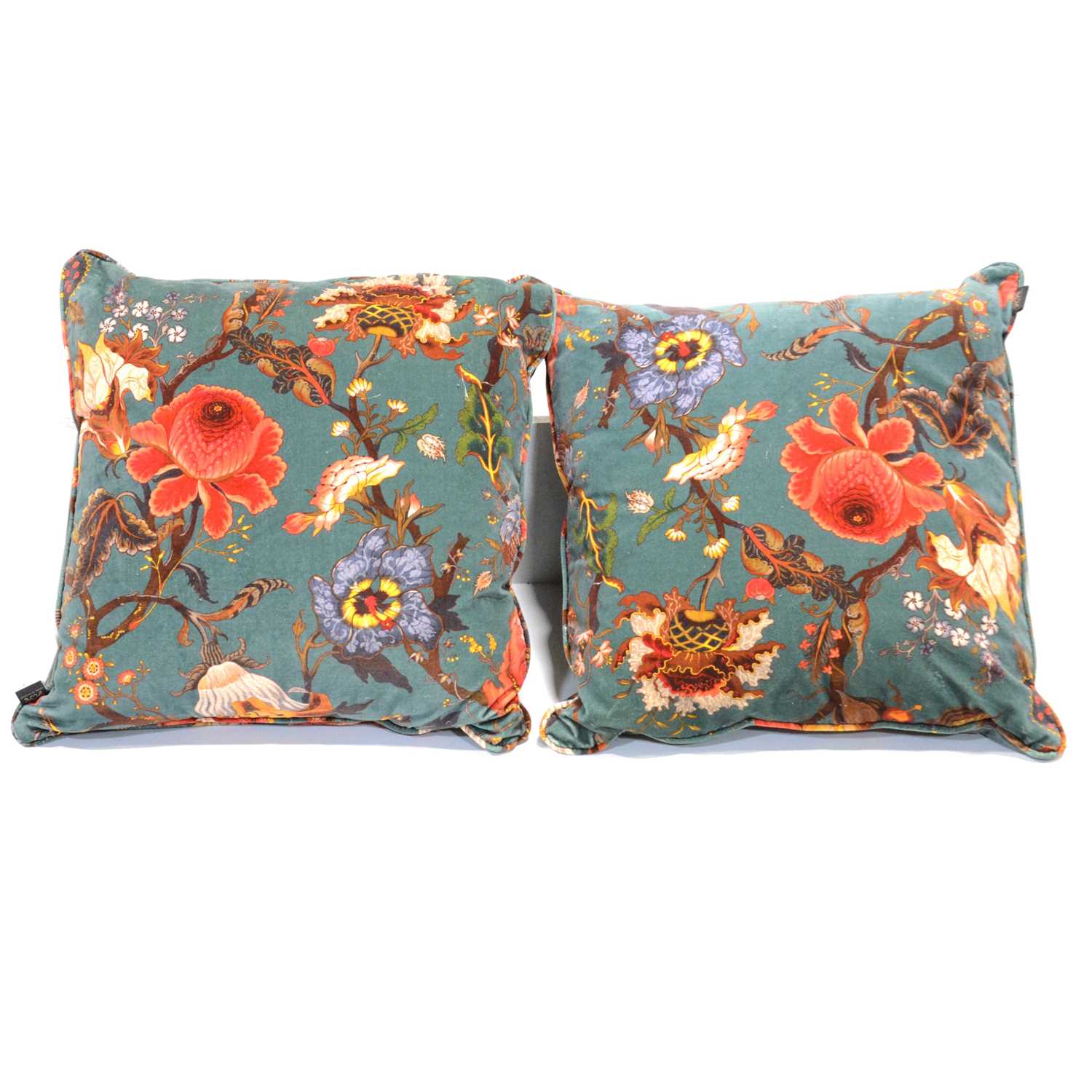 Lot 522 - Pair of House of Hackney for Liberty large velvet cushions