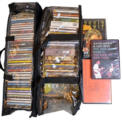 Lot 230 - David Bowie CDs, two carry cases including The Platinum Collection