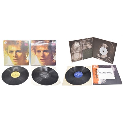 Lot 126 - David Bowie, three Space Oddity LP vinyl records etc
